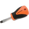 Dynamic Tools 1/4" Slotted Stubby Screwdriver, Comfort Grip Handle D062007